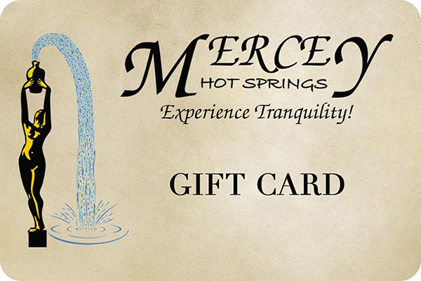 Mercey Hot Springs gift card